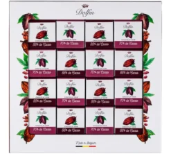 Assortiment Ebene 2 Saveurs Chocolat Noir - 48 napolitains - DOLFIN