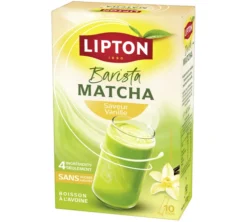 Barista Matcha original avoine vanille - Thé instantané - 10 sticks - LIPTON