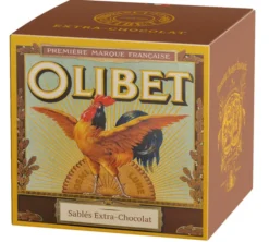 Biscuits sablés au chocolat - Boîte de 24 demi-lunes (140 g) - OLIBET
