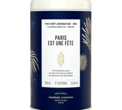 Boîte Thé Vert Paris Est une Fete Bio - Vrac 100 g - GEORGE CANNON