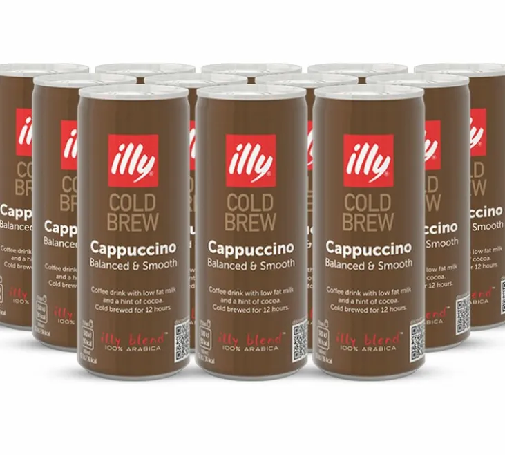 Café Cold Brew Cappuccino - 12 canettes de 250ml - ILLY