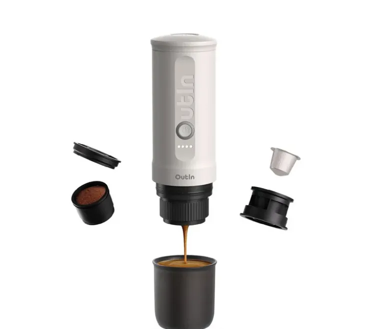 Cafetière de voyage OUTIN Nano Portable Blanc