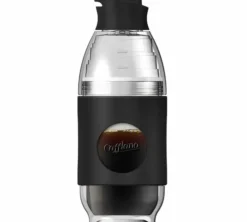 Cafetière filtre et bouteille nomade CAFFLANO Go-Brew noire