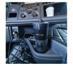 Cafetière Handpresso modèle Handcoffee Truck 24 volts pour dosettes Senseo + son étui de protection + cadeaux MaxiCoffee