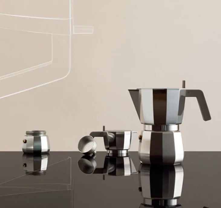 Cafetière italienne - Moka by David Chipperfield 3 tasses / 15 cl - ALESSI