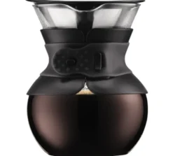 Cafetière manuelle Bodum avec filtre Pour Over noire - 4 tasses/50cl