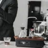 Cafetière programmable JOY RESOLVE Barisieur avec réveil - Noir et bois de noyer