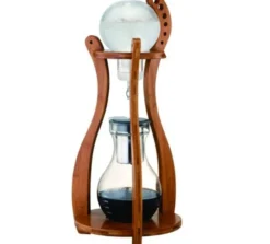 Cafetière Tiamo extraction à froid cold brew en verre/bois