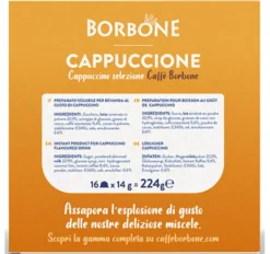 16 capsules compatibles Nescafé* Dolce Gusto* Cappuccino – CAFFE BORBONE