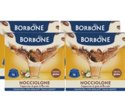 64 capsules compatibles Nescafé* Dolce Gusto* Cappuccino Nocciolone - CAFFE BORBONE