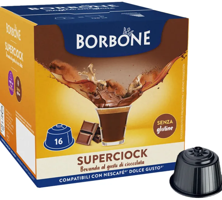 64 capsules compatibles Nescafé* Dolce Gusto* Superciock – CAFFE BORBONE