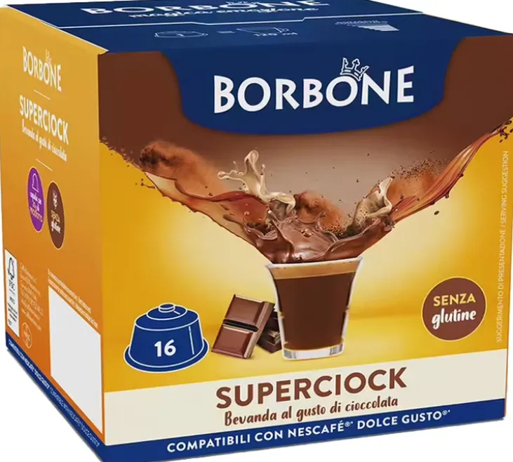 64 capsules compatibles Nescafé* Dolce Gusto* Superciock – CAFFE BORBONE