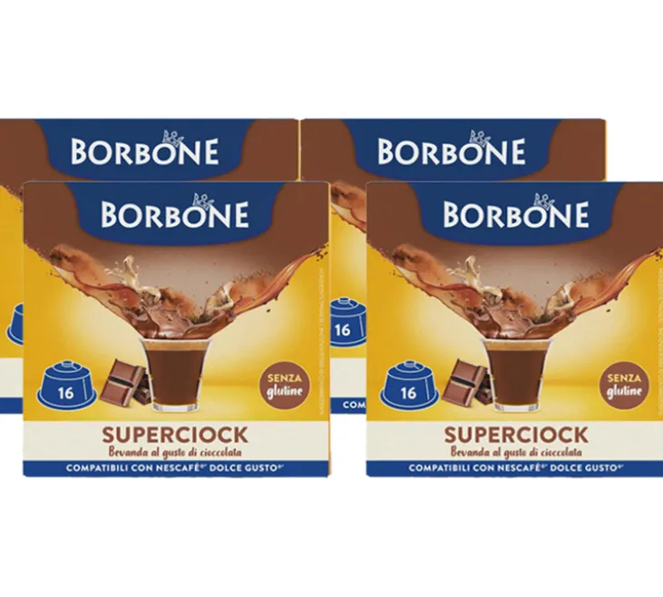 64 capsules compatibles Nescafé* Dolce Gusto* Superciock – CAFFE BORBONE
