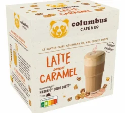 12 Capsules compatibles Nescafé* Dolce Gusto* Latte Caramel - Columbus Café