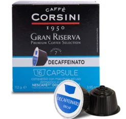 80 capsules compatibles Nescafé* Dolce Gusto* Gran Riserva Decaffeinato – CORSINI