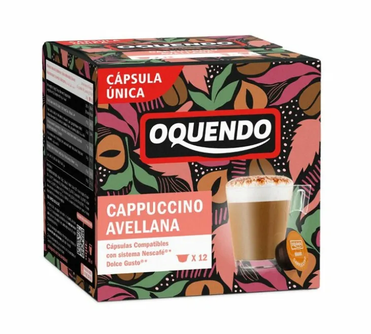 12 capsules compatibles Nescafé* Dolce Gusto* Cappuccino Noisette – OQUENDO