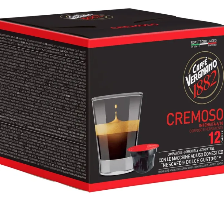 12 capsules compatibles Nescafé* Dolce Gusto* Cremoso - CAFFE VERGNANO