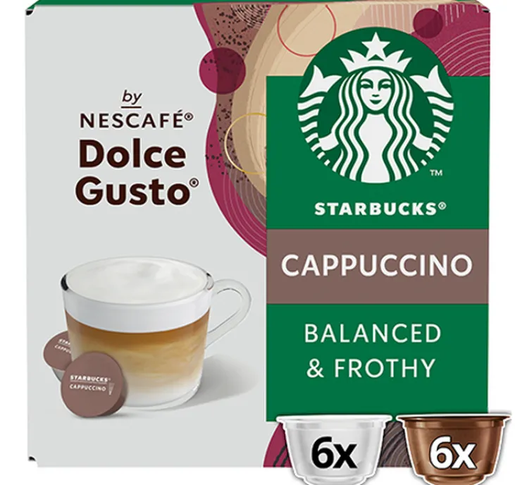 12 capsules compatibles Nescafé* Dolce Gusto* Cappuccino – STARBUCKS