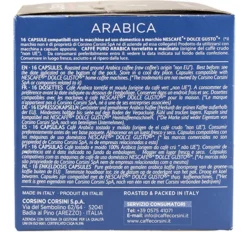 80 capsules compatibles Nescafé* Dolce Gusto* Gran Riserva Arabica – CORSINI