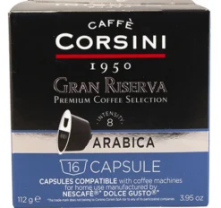 80 capsules compatibles Nescafé* Dolce Gusto* Gran Riserva Arabica – CORSINI