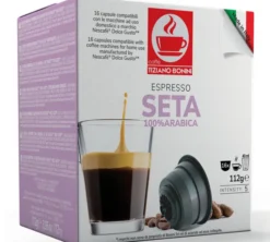16 capsules compatibles Nescafé* Dolce Gusto* Espresso Seta – CAFFE BONINI