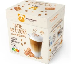 12 capsules compatibles Nescafé* Dolce Gusto* Latté de l’Ours Spéculoos – COLUMBUS