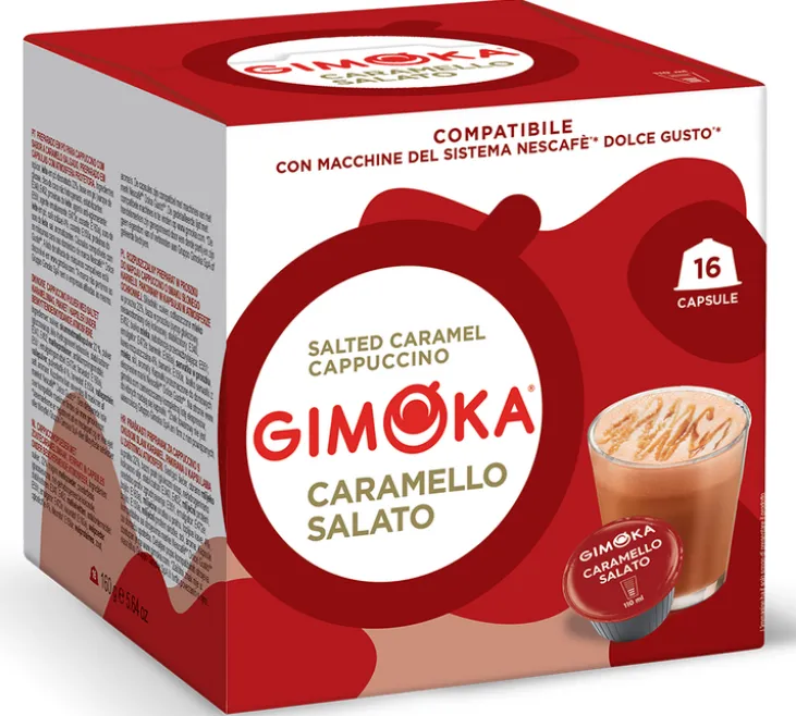 16 capsules compatibles Nescafé* Dolce Gusto* Caramel salé - GIMOKA