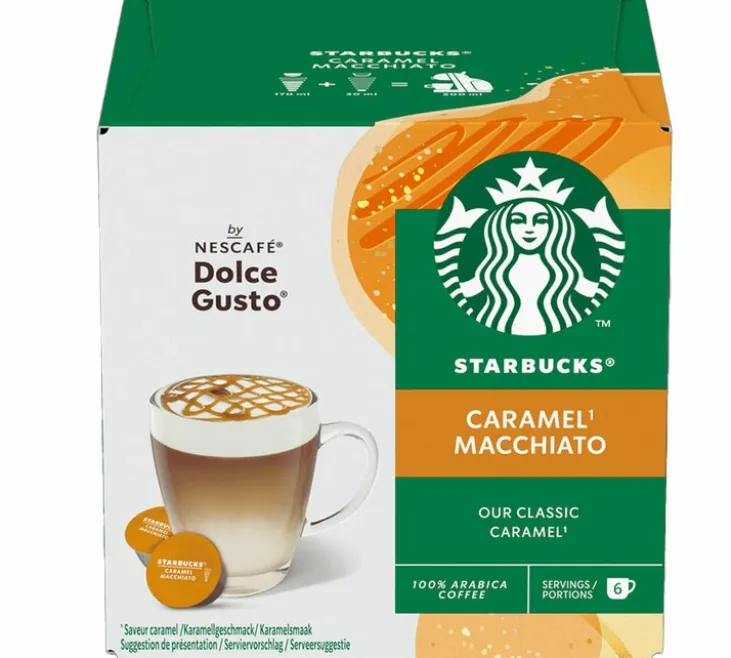 12 capsules compatibles Nescafé* Dolce Gusto* Latte Macchiato Caramel – STARBUCKS
