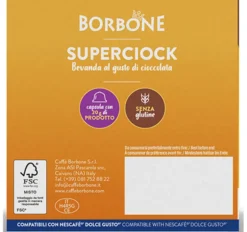 16 capsules compatibles Nescafé* Dolce Gusto* Superciock – CAFFE BORBONE