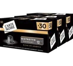 90 capsules compatibles Nespresso* Original Ristretto Puissant n°12 - CARTE NOIRE