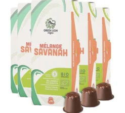 50 capsules compatibles Nespresso* Original Le Mélange Savannah bio - GREEN LION COFFEE