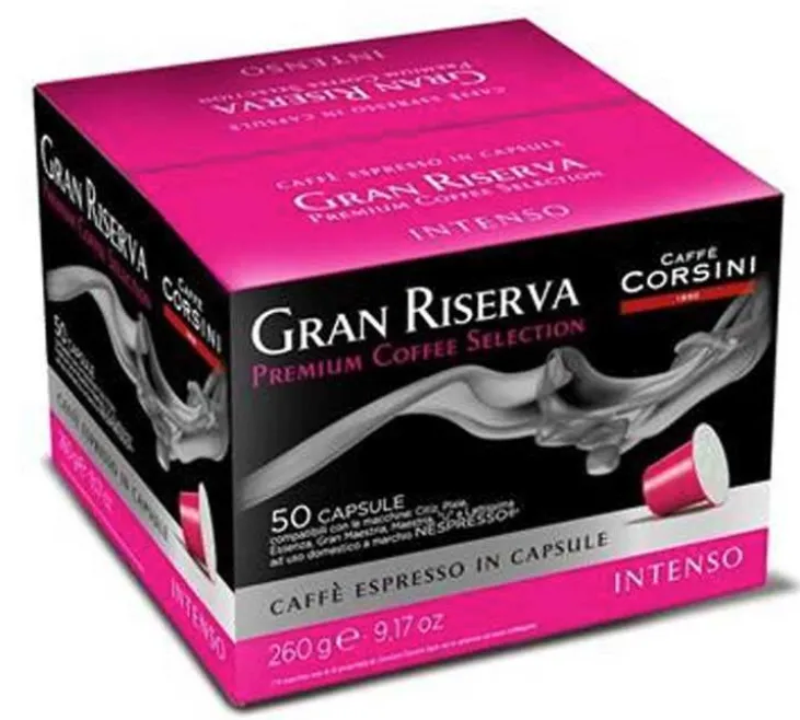 50 capsules compatibles Nespresso* Original Gran Riserva Intenso - CORSINI