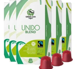 50 capsules compatibles Nespresso* Original Unido Blend Bio Fairtrade - GREEN LION COFFEE