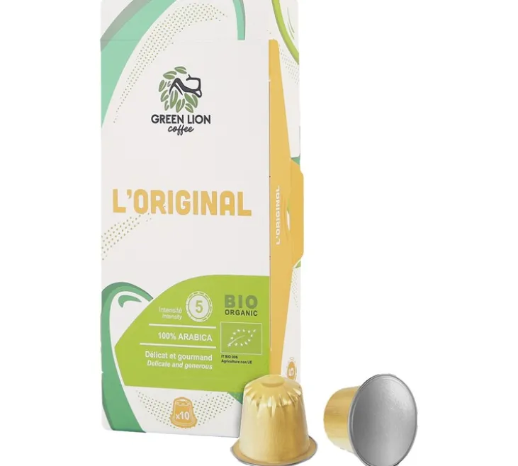 50 capsules compatibles Nespresso* Original L'Original Bio - GREEN LION COFFEE