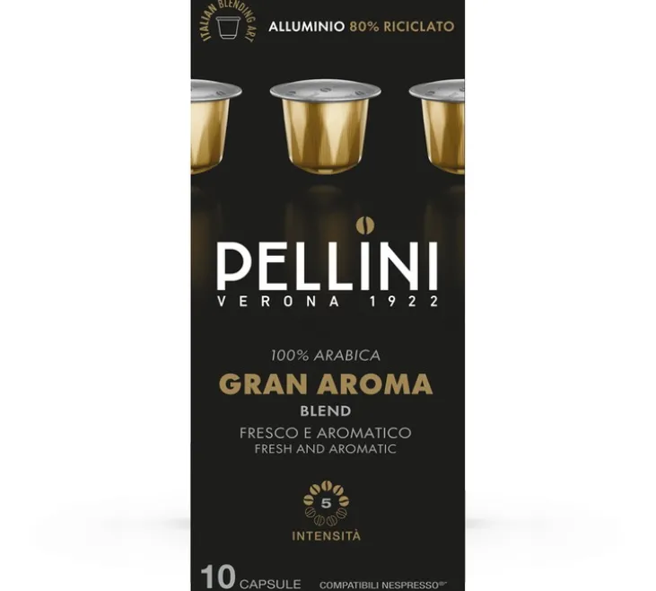 10 Capsules compatibles Nespresso* Original - Gran Aroma - PELLINI