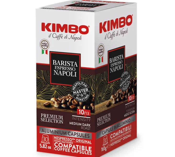 30 capsules compatibles Nespresso* Original Espresso Barista Napoli - KIMBO