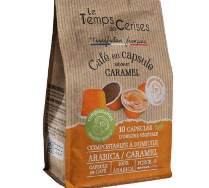 10 capsules compatibles Nespresso* Original – Caramel - Compostables – LE TEMPS DES CERISES
