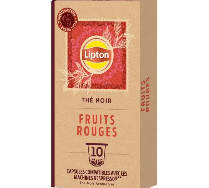 10 capsules compatibles Nespresso* Original Thé Fruits Rouges - LIPTON