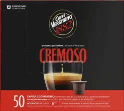 50 capsules compatibles Nespresso* Original Cremoso - CAFFE VERGNANO
