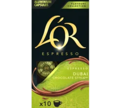 10 capsules compatibles Nespresso* original Dubaï Chocolate Style - L'Or Espresso