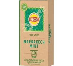 10 capsules compatibles Nespresso* Original Thé Vert Marrakech Mint - LIPTON