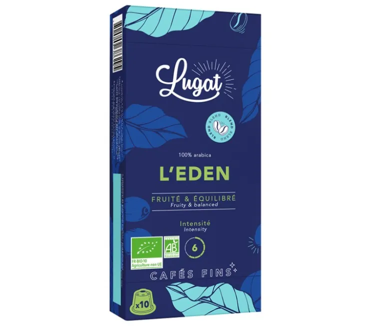 50 capsules compatibles Nespresso* Original L'Eden bio - LUGAT