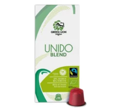 10 capsules compatibles Nespresso* Original Unido Blend Bio Fairtrade - GREEN LION COFFEE