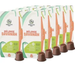 100 capsules compatibles Nespresso* Original Le Mélange Savanah bio - GREEN LION COFFEE