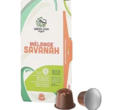 100 capsules compatibles Nespresso* Original Le Mélange Savanah bio - GREEN LION COFFEE