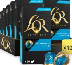 100 capsules compatibles Nespresso* Original Decaffeinato - L'OR ESPRESSO