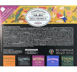 50 capsules compatibles Nespresso* Original + 2 verres espresso - CORSINI