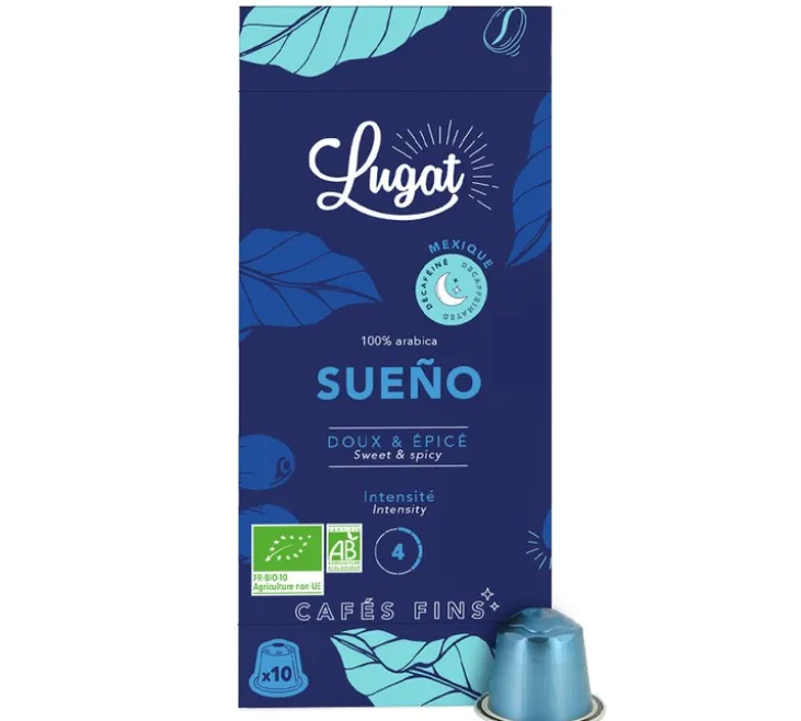 10 capsules compatibles Nespresso* Original Sueno Decaf' - LUGAT
