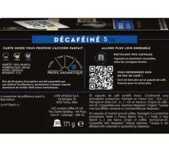 90 capsules compatibles Nespresso* Original Espresso Décaféiné - CARTE NOIRE