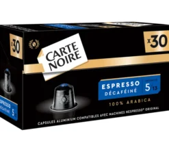 90 capsules compatibles Nespresso* Original Espresso Décaféiné - CARTE NOIRE